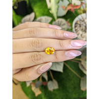 3.04 Ct. Orangish Yellow Sapphire from Ceylon (Sri Lanka) Life Style