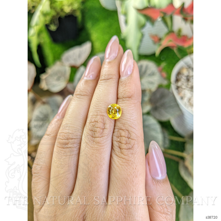 2.10 Ct. Yellow Sapphire from Ceylon (Sri Lanka)