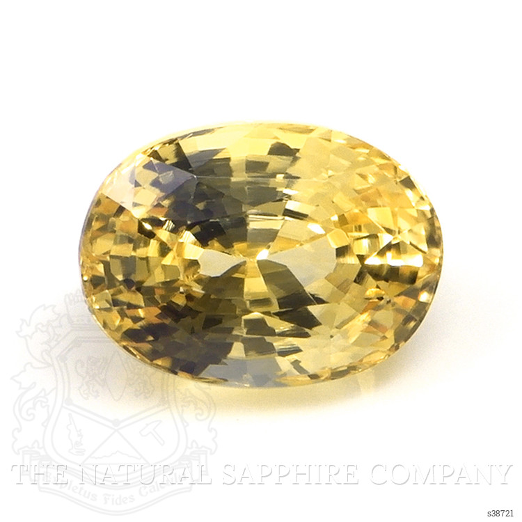 2.47 Ct. Orangish Yellow Sapphire from Ceylon (Sri Lanka)