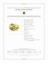 1.58 Ct. Yellow Sapphire from Ceylon (Sri Lanka) Scan Report