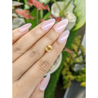 1.60 Ct. Yellowish Orange Sapphire from Ceylon (Sri Lanka) Life Style