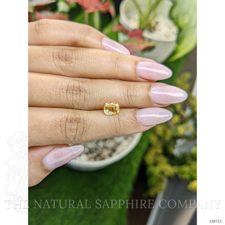 1.60 Ct. Yellowish Orange Sapphire from Ceylon (Sri Lanka)