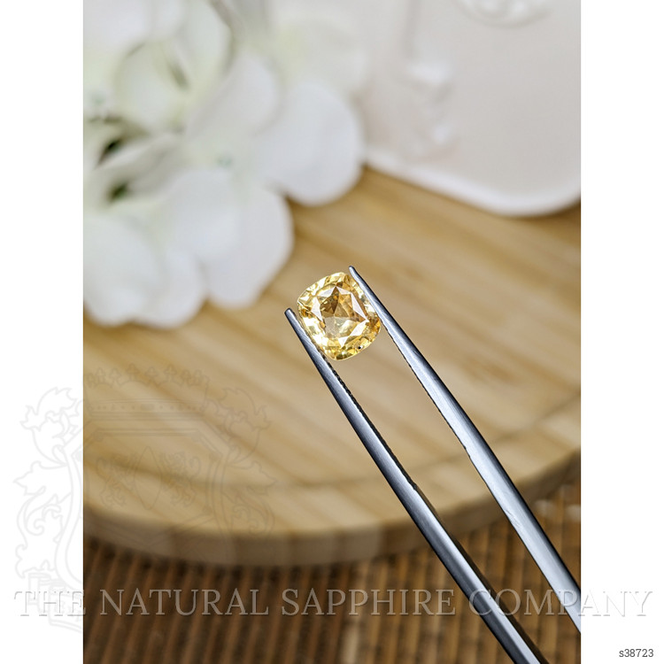 1.60 Ct. Yellowish Orange Sapphire from Ceylon (Sri Lanka)