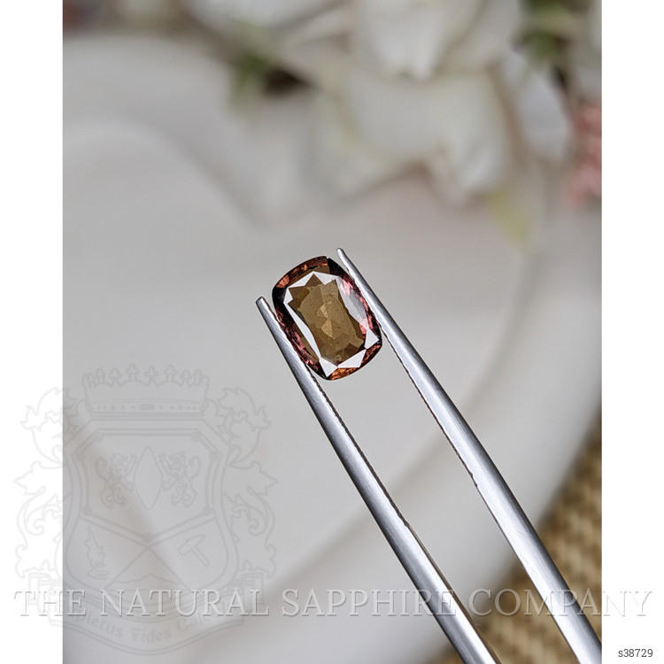 1.97 Ct. Orangish Brown Sapphire from Ceylon (Sri Lanka)