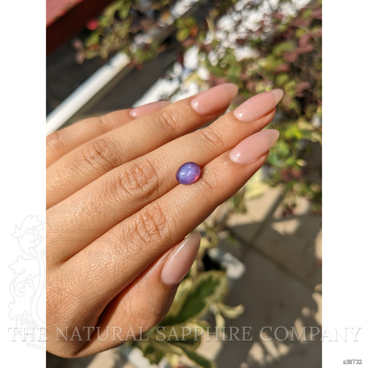 3.12 Ct. Pinkish Purple Star Sapphire from Ceylon (Sri Lanka)