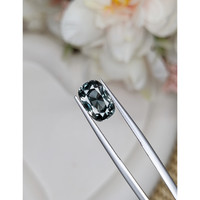 4.17 Ct. Bluish Green Sapphire from Ceylon (Sri Lanka) Life Style