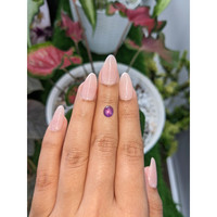 1.54 Ct. Pinkish Purple Star Sapphire from Ceylon (Sri Lanka) Life Style