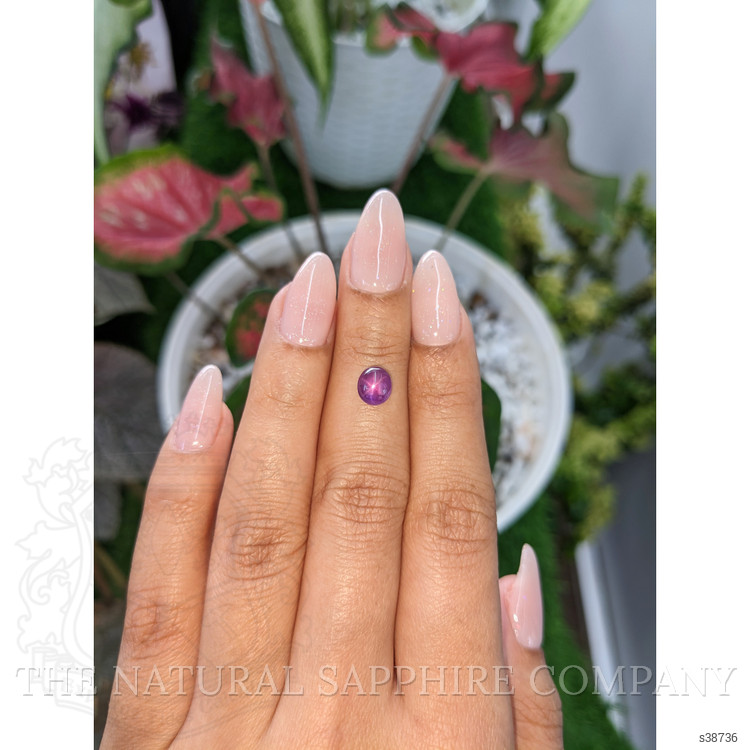 1.54 Ct. Pinkish Purple Star Sapphire from Ceylon (Sri Lanka)