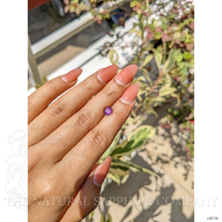 1.54 Ct. Pinkish Purple Star Sapphire from Ceylon (Sri Lanka)