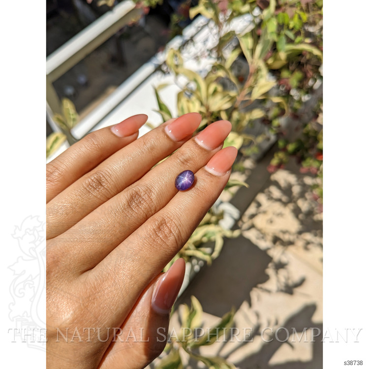 4.15 Ct. Purple Star Sapphire from Ceylon (Sri Lanka)
