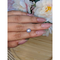 2.31 Ct. Greyish Blue Star Sapphire from Ceylon (Sri Lanka) Life Style