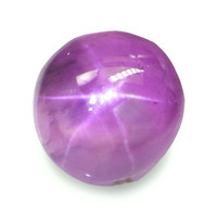 0.79 Ct. Pinkish Purple Star Sapphire from Ceylon (Sri Lanka) Video