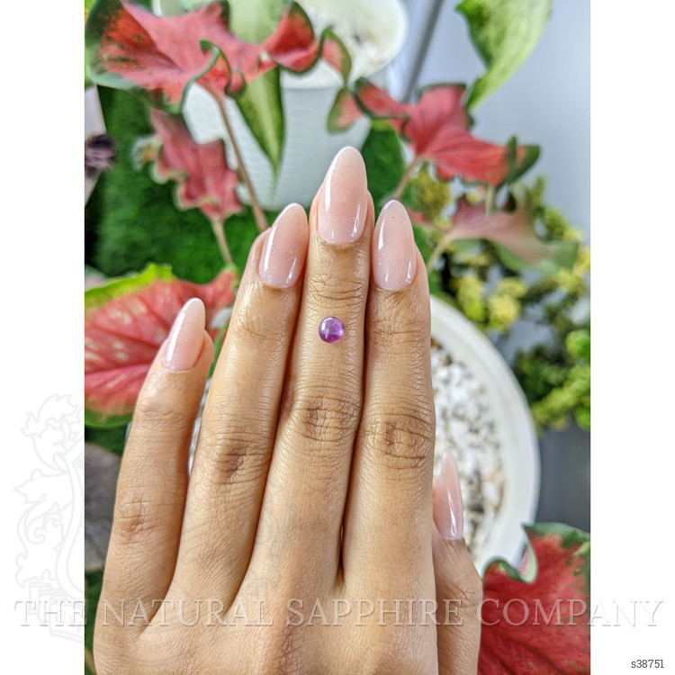 0.79 Ct. Pinkish Purple Star Sapphire from Ceylon (Sri Lanka)