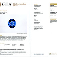 4.55 Ct. Blue Sapphire from Ceylon (Sri Lanka) Scan Report
