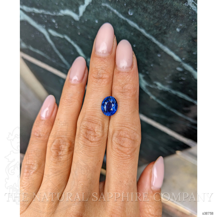 4.10 Ct. Blue Sapphire from Ceylon (Sri Lanka)