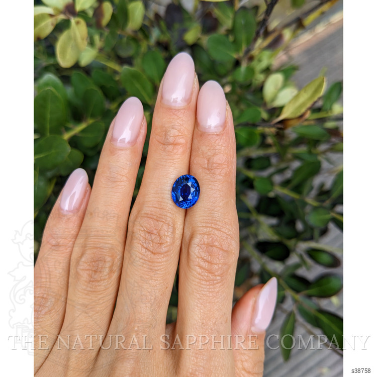 4.10 Ct. Blue Sapphire from Ceylon (Sri Lanka)