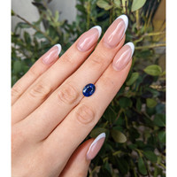 3.25 Ct. Blue Sapphire from Thailand Life Style