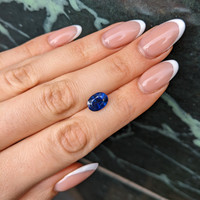 3.25 Ct. Blue Sapphire from Thailand Life Style