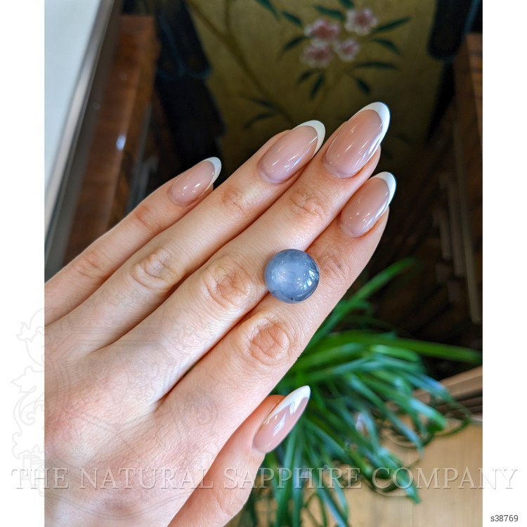 24.93 Ct. Greyish Blue Star Sapphire from Ceylon (Sri Lanka)