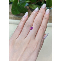 1.01 Ct. Pinkish Purple Sapphire from Ceylon (Sri Lanka) Life Style