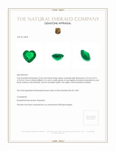 2.30 Ct. Emerald from Zambia Appraisal