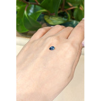 0.53 Ct. Greyish Blue Sapphire from Montana Life Style
