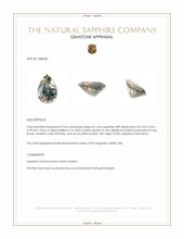 0.54 Ct. Bi Color Sapphire from Montana Appraisal