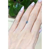 0.51 Ct. Greenish Blue Sapphire from Montana Life Style