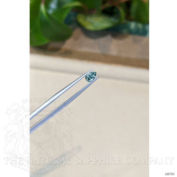 0.51 Ct. Greenish Blue Sapphire from Montana