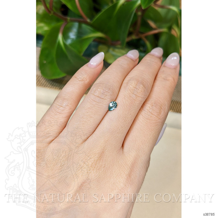 0.52 Ct. Green Sapphire from Montana