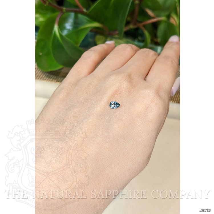 0.52 Ct. Green Sapphire from Montana
