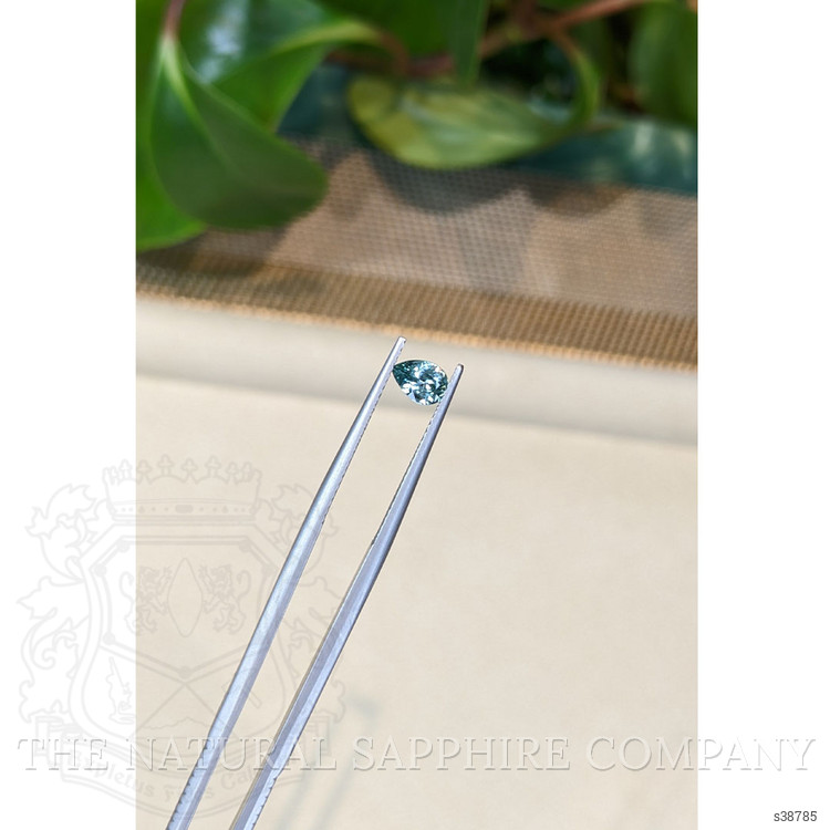 0.52 Ct. Green Sapphire from Montana
