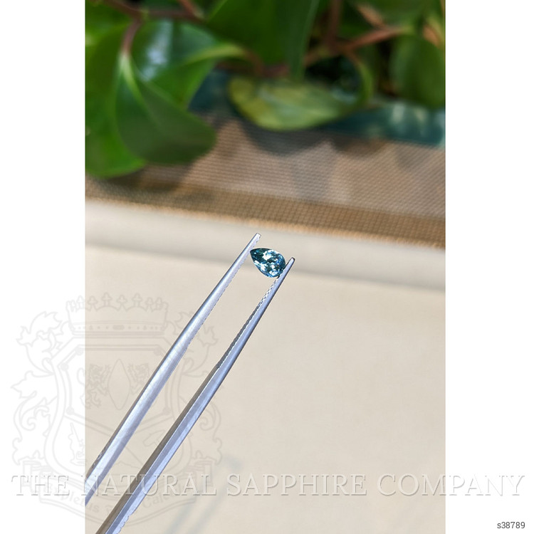 0.51 Ct. Bluish Green Sapphire from Montana