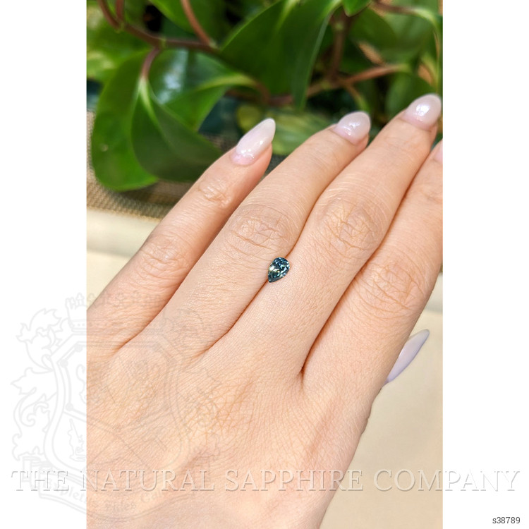 0.51 Ct. Bluish Green Sapphire from Montana