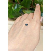 0.51 Ct. Bluish Green Sapphire from Montana Life Style