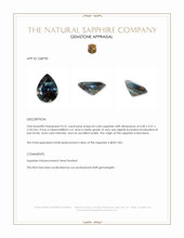 0.51 Ct. Bi Color Sapphire from Montana Appraisal