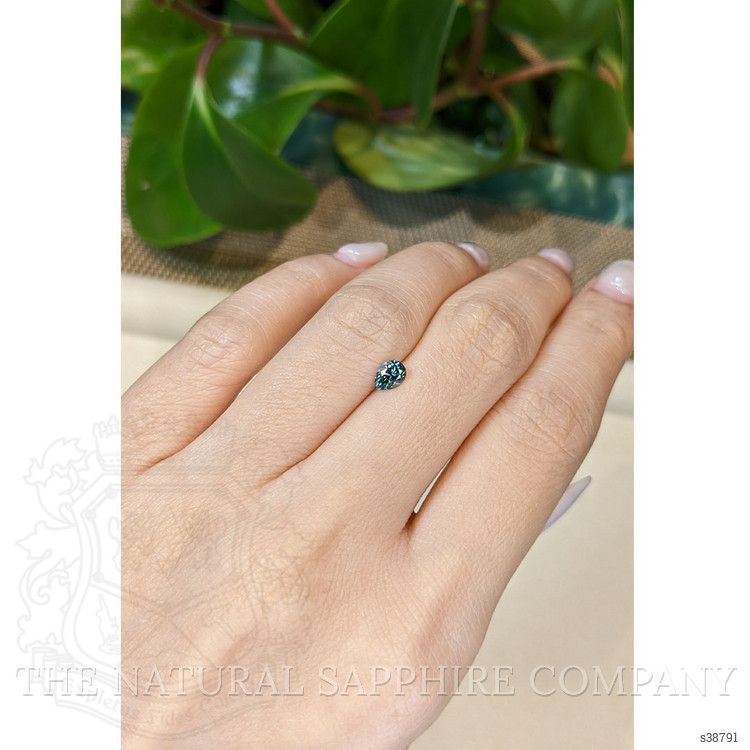 0.50 Ct. Bluish Green Sapphire from Montana