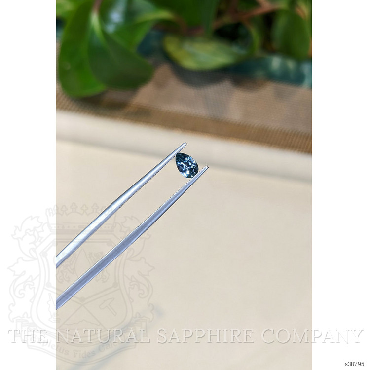 0.54 Ct. Greenish Blue Sapphire from Montana