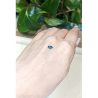 0.54 Ct. Greenish Blue Sapphire from Montana Life Style