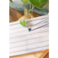 0.38 Ct. Greenish Blue Sapphire from Montana Life Style