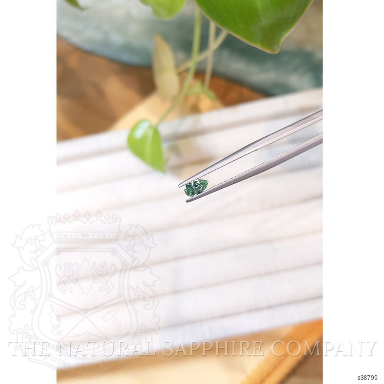 0.36 Ct. Green Sapphire from Montana