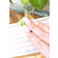 0.36 Ct. Bluish Green Sapphire from Montana Life Style