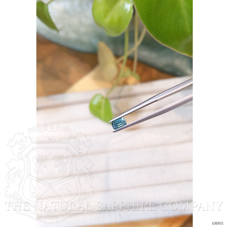0.50 Ct. Greenish Blue Sapphire from Montana