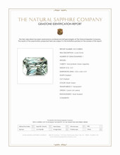 0.51 Ct. Bluish Green Sapphire from Ceylon (Sri Lanka) Scan Report