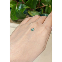 0.51 Ct. Bluish Green Sapphire from Ceylon (Sri Lanka) Life Style