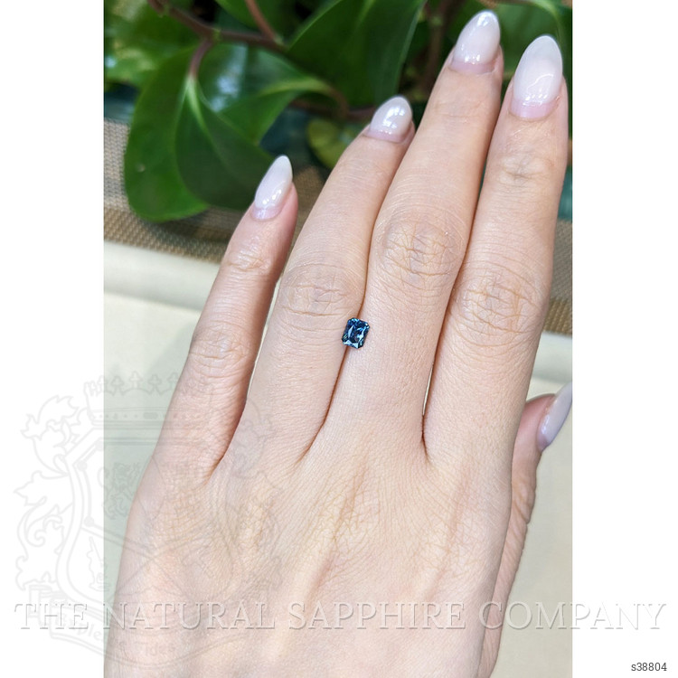 0.51 Ct. Greenish Blue Sapphire from Montana