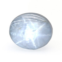 6.91 Ct. Bluish Grey Star Sapphire from Ceylon (Sri Lanka) Video