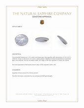 1.97 Ct. Grey Star Sapphire from Ceylon (Sri Lanka) Appraisal