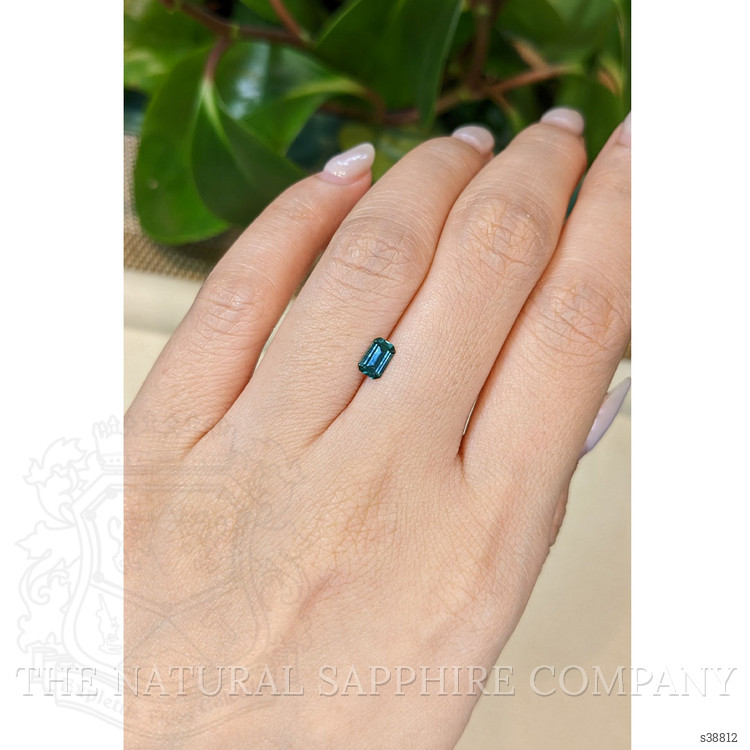 0.52 Ct. Bluish Green Sapphire from Montana
