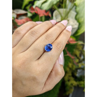 5.64 Ct. Blue Sapphire from Ceylon (Sri Lanka) Life Style